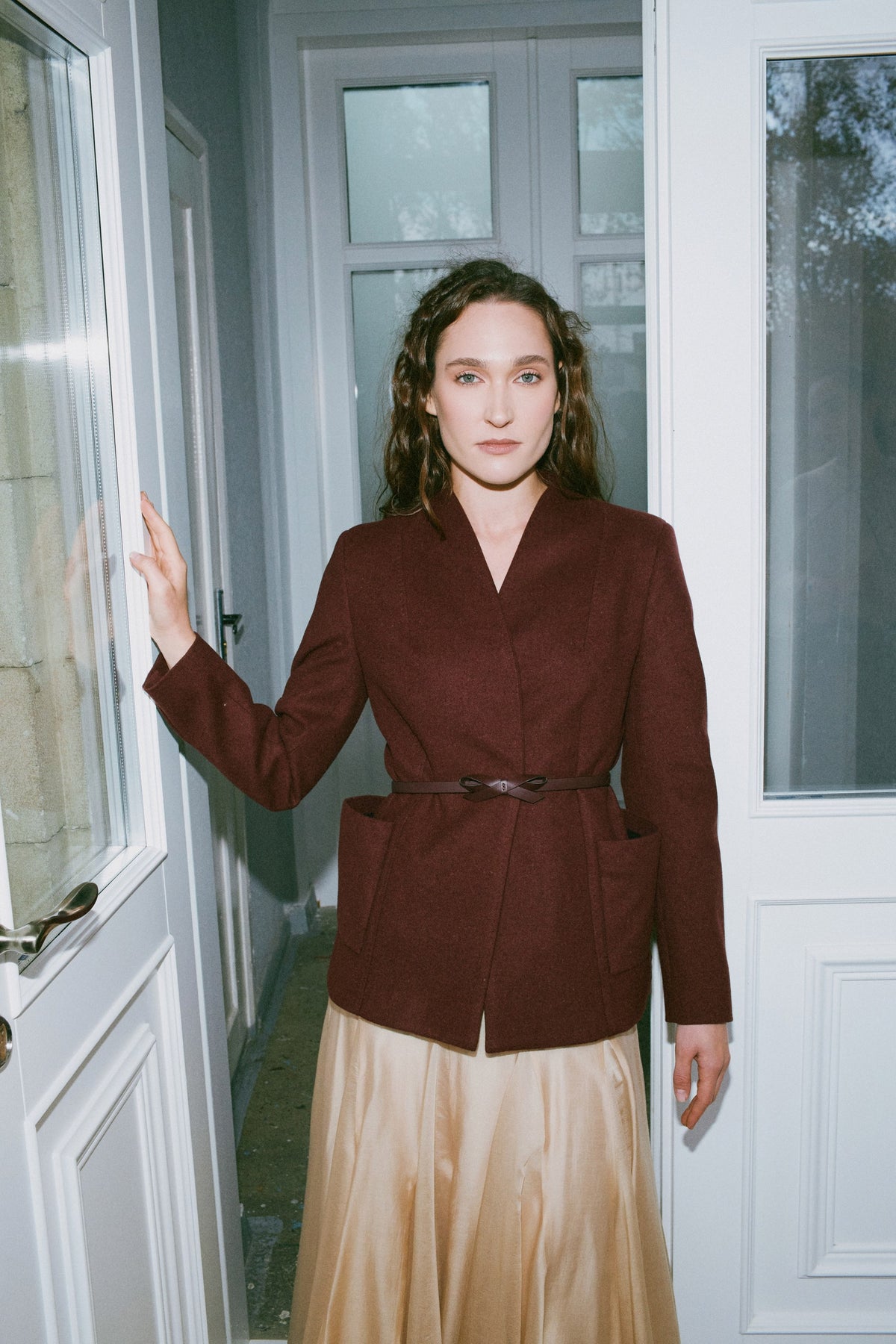 Vivienne Burgundy Jacket