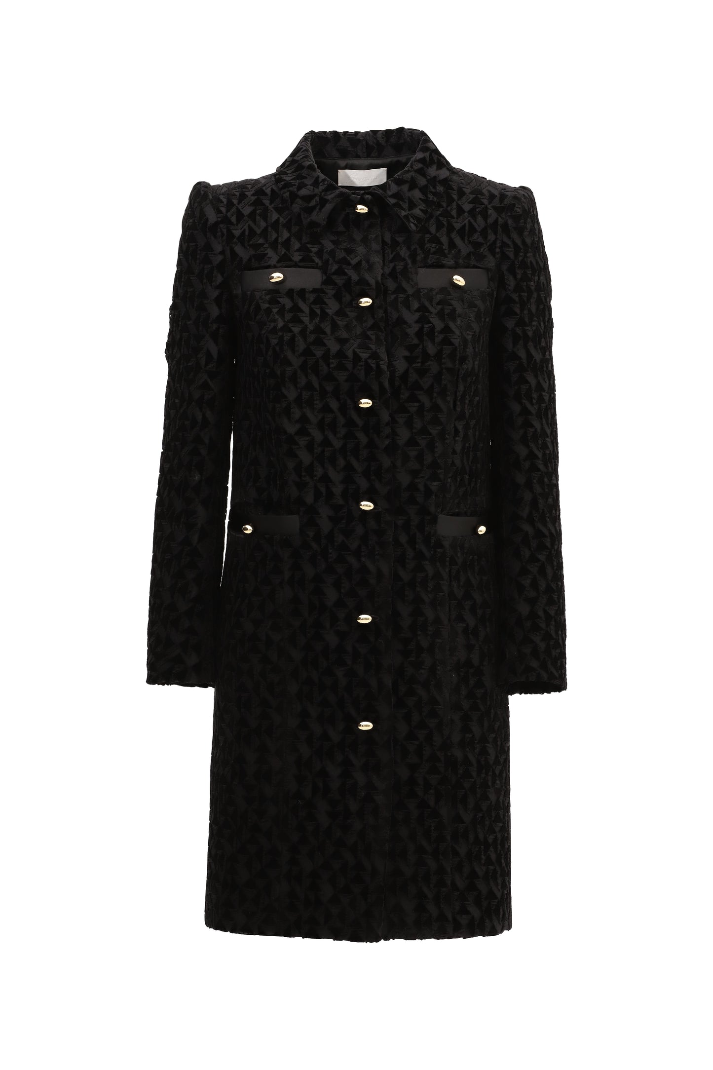 Black mini coat