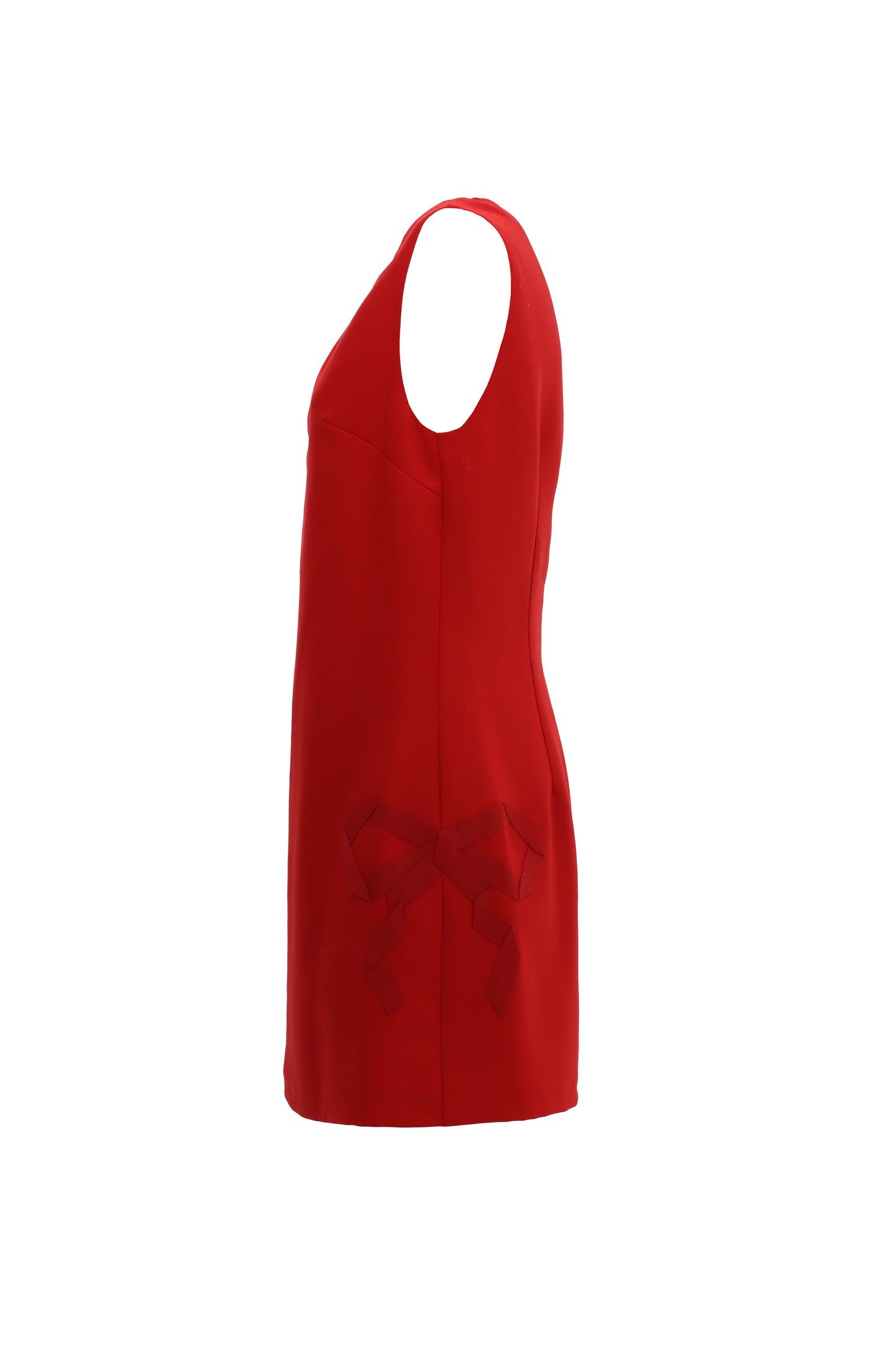 Red mini dress