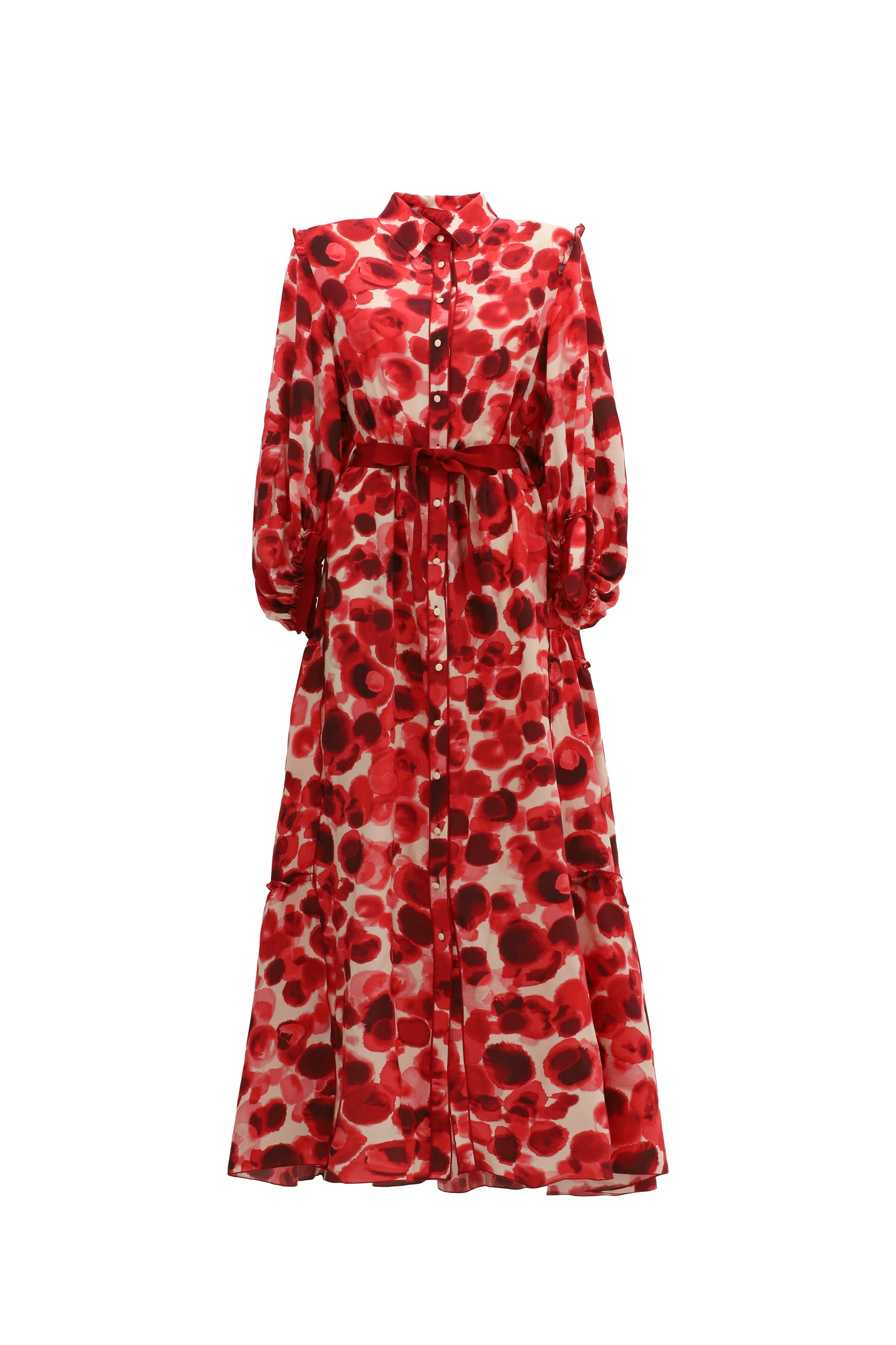 Red maxi dress