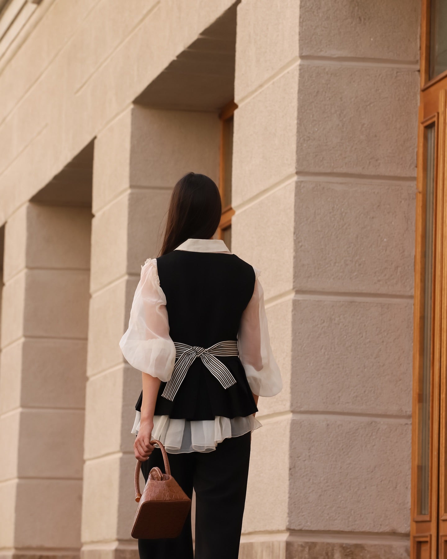 Black waistcoat