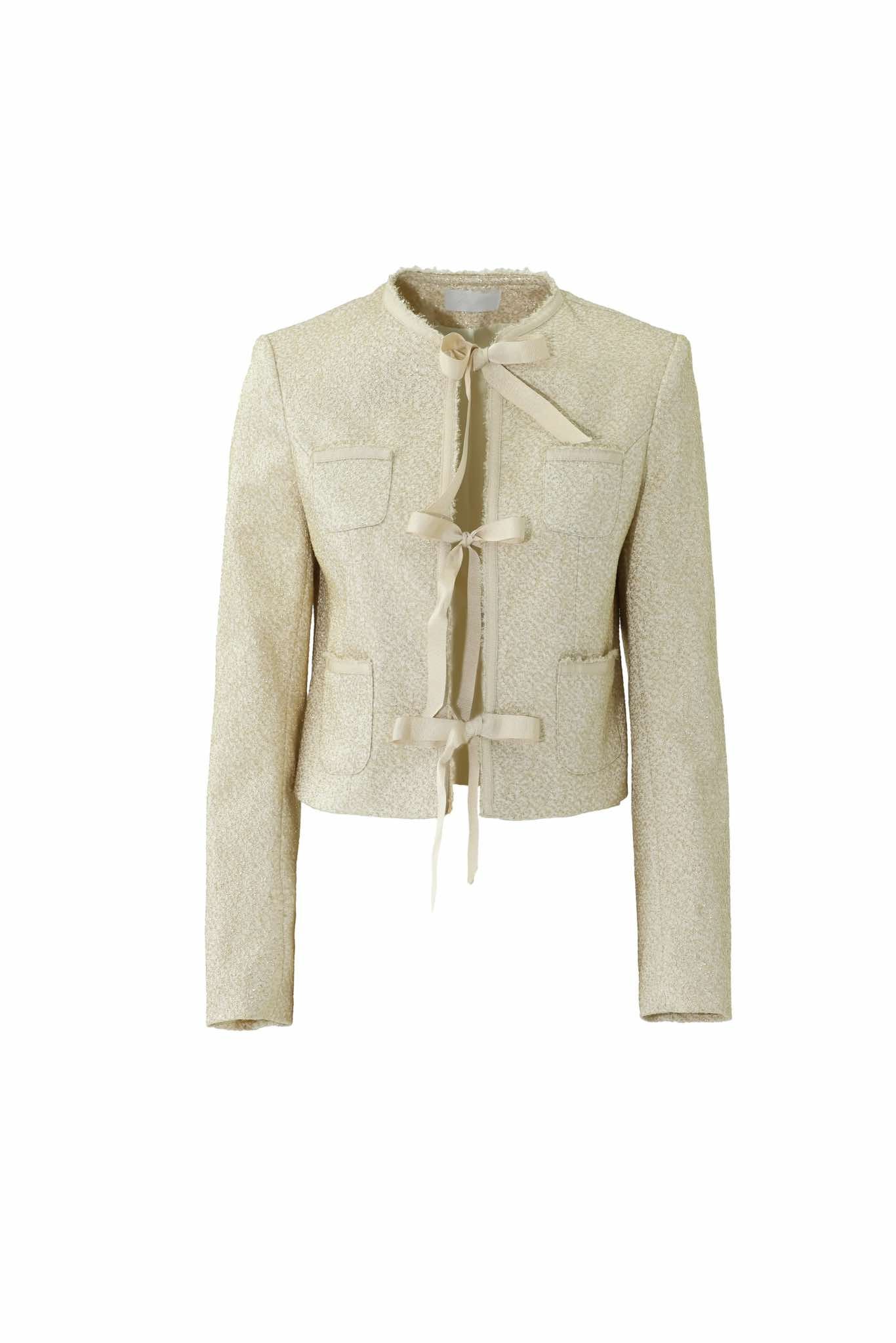 Jacket with bows