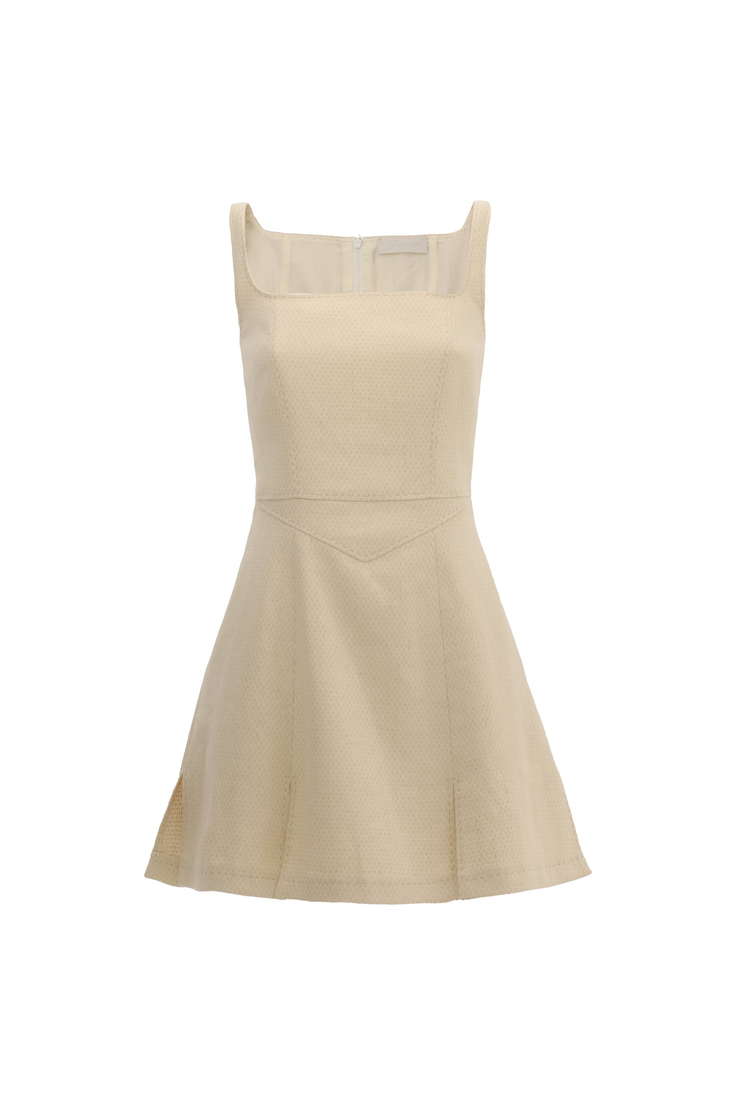 Beige mini dress