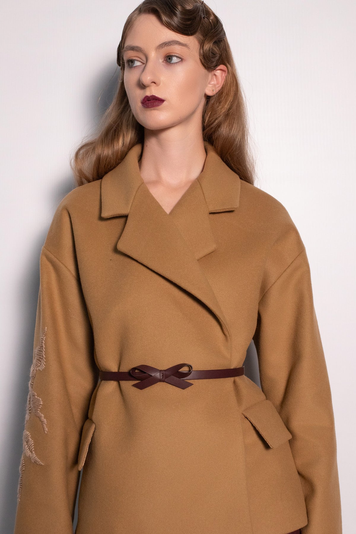 Sienna Camel Belted Jacket