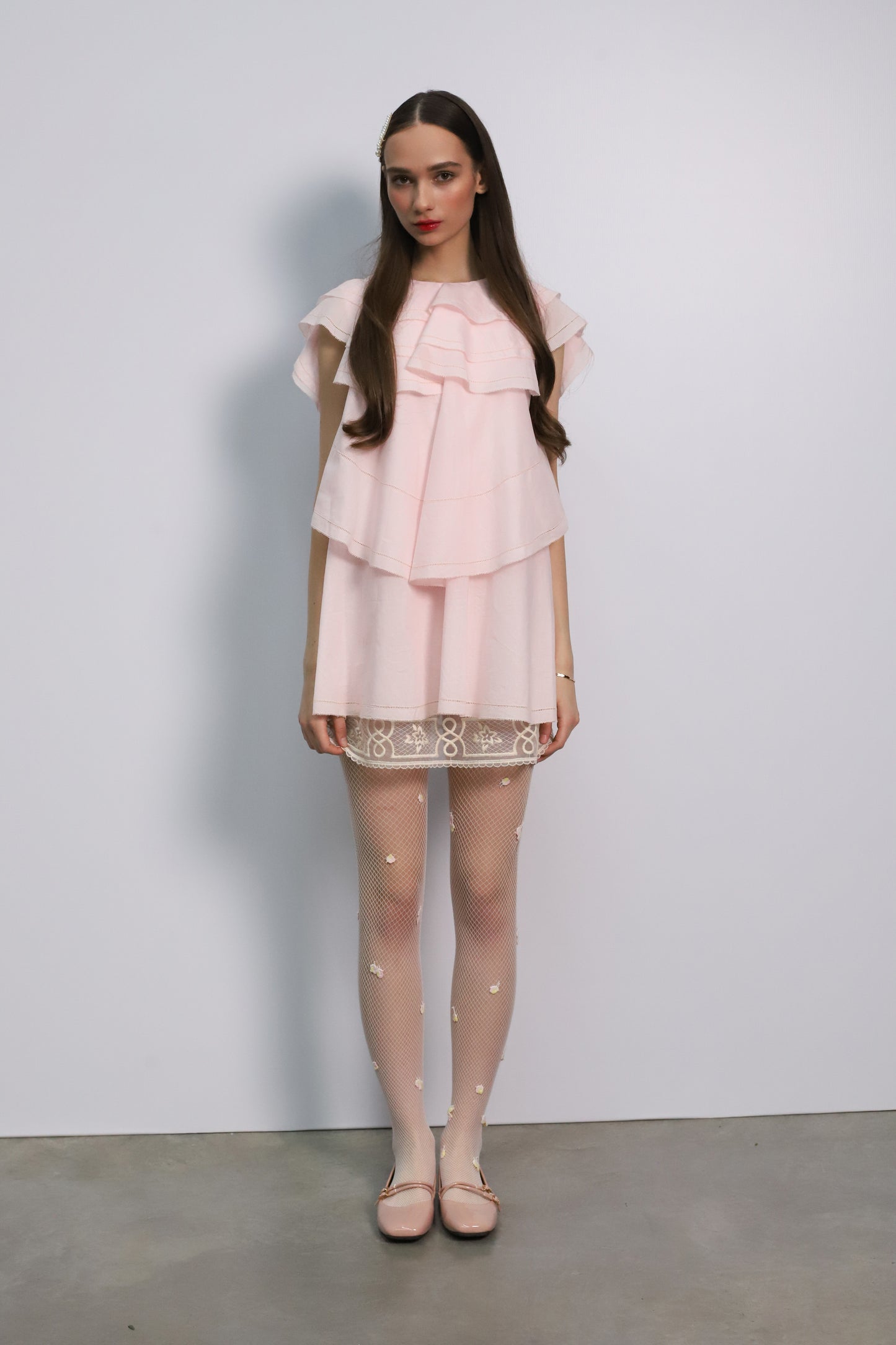 Pale Pink Mini Dress