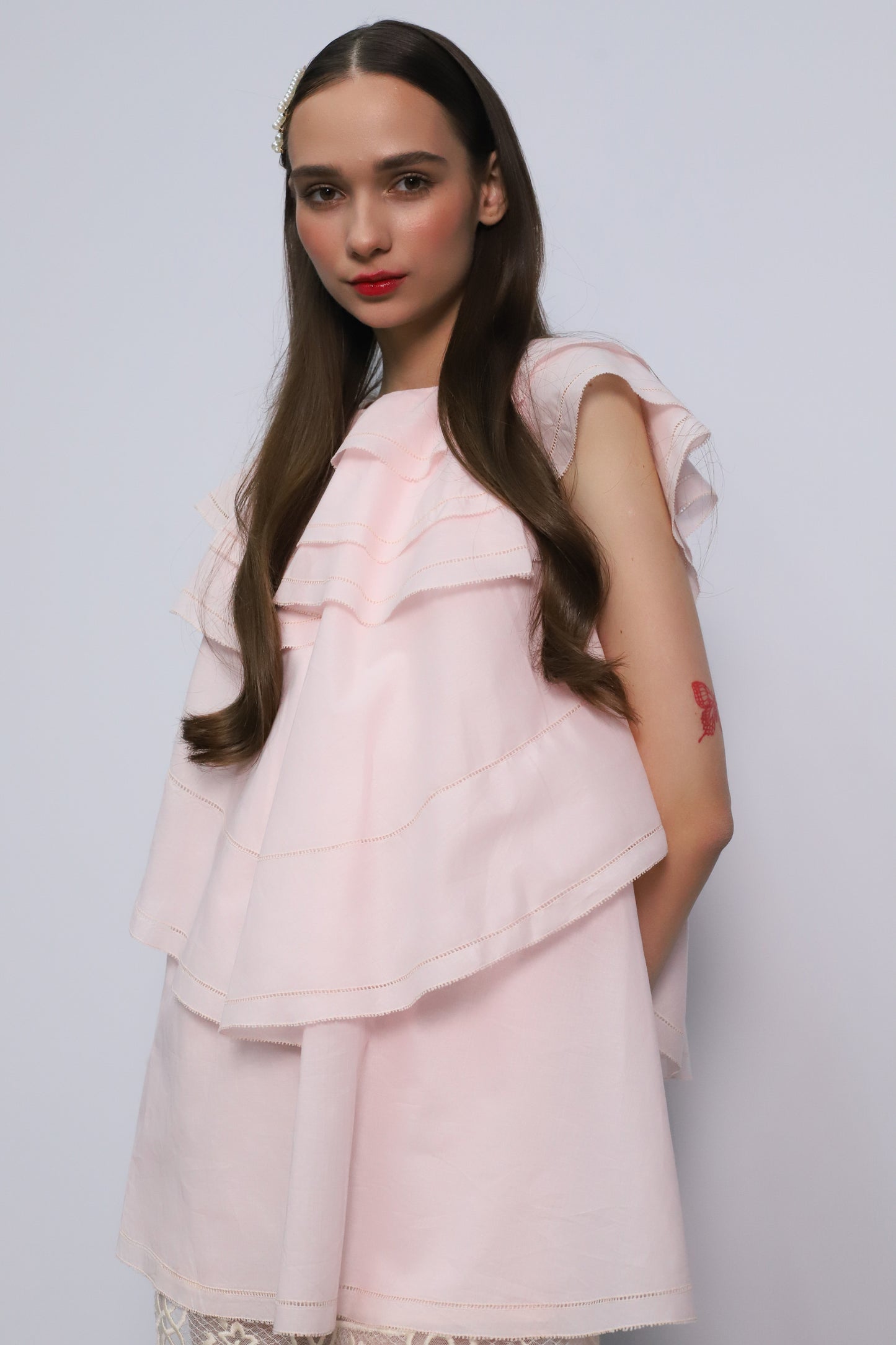 Pale Pink Mini Dress