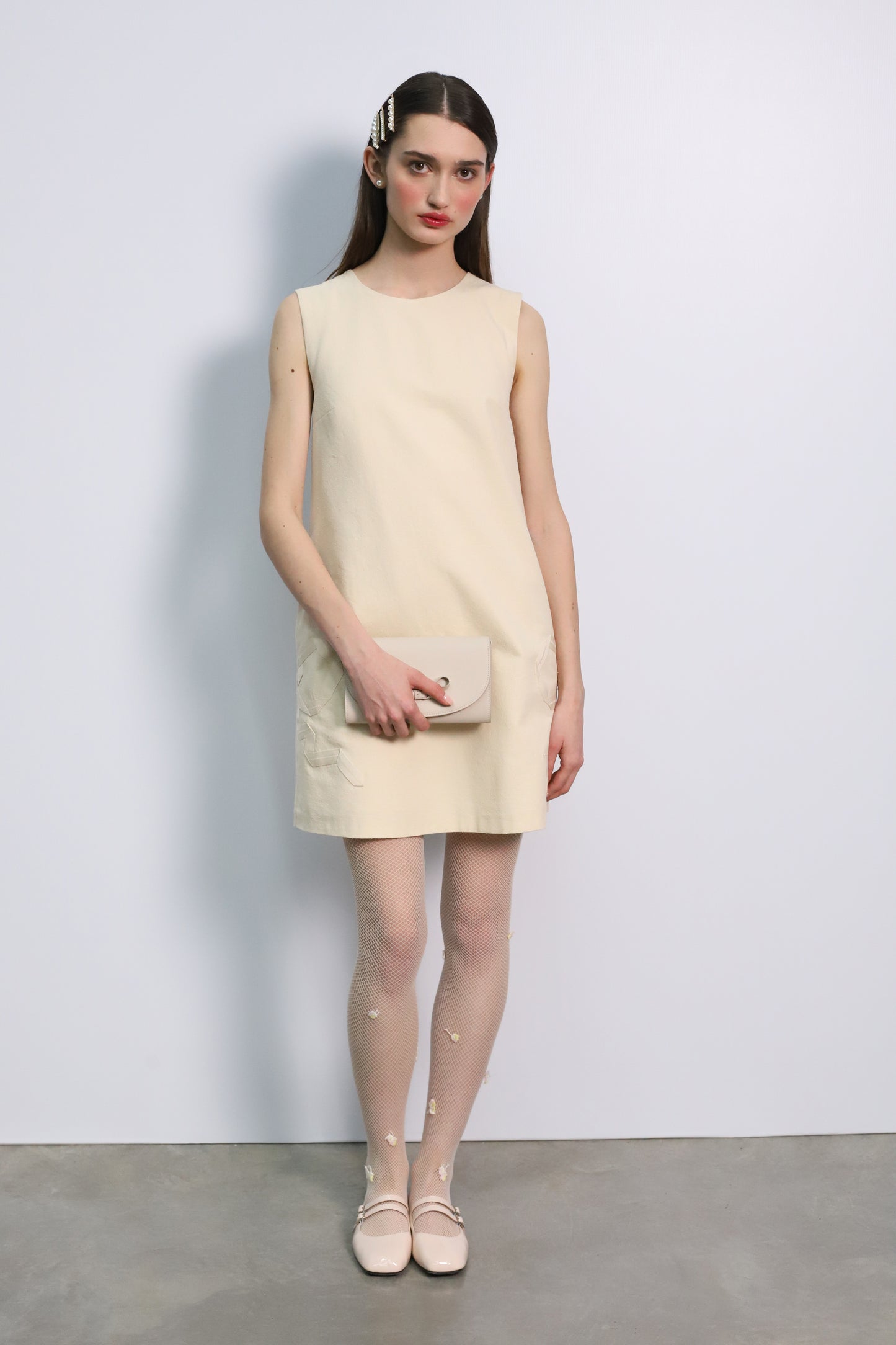 Beige Mini Dress