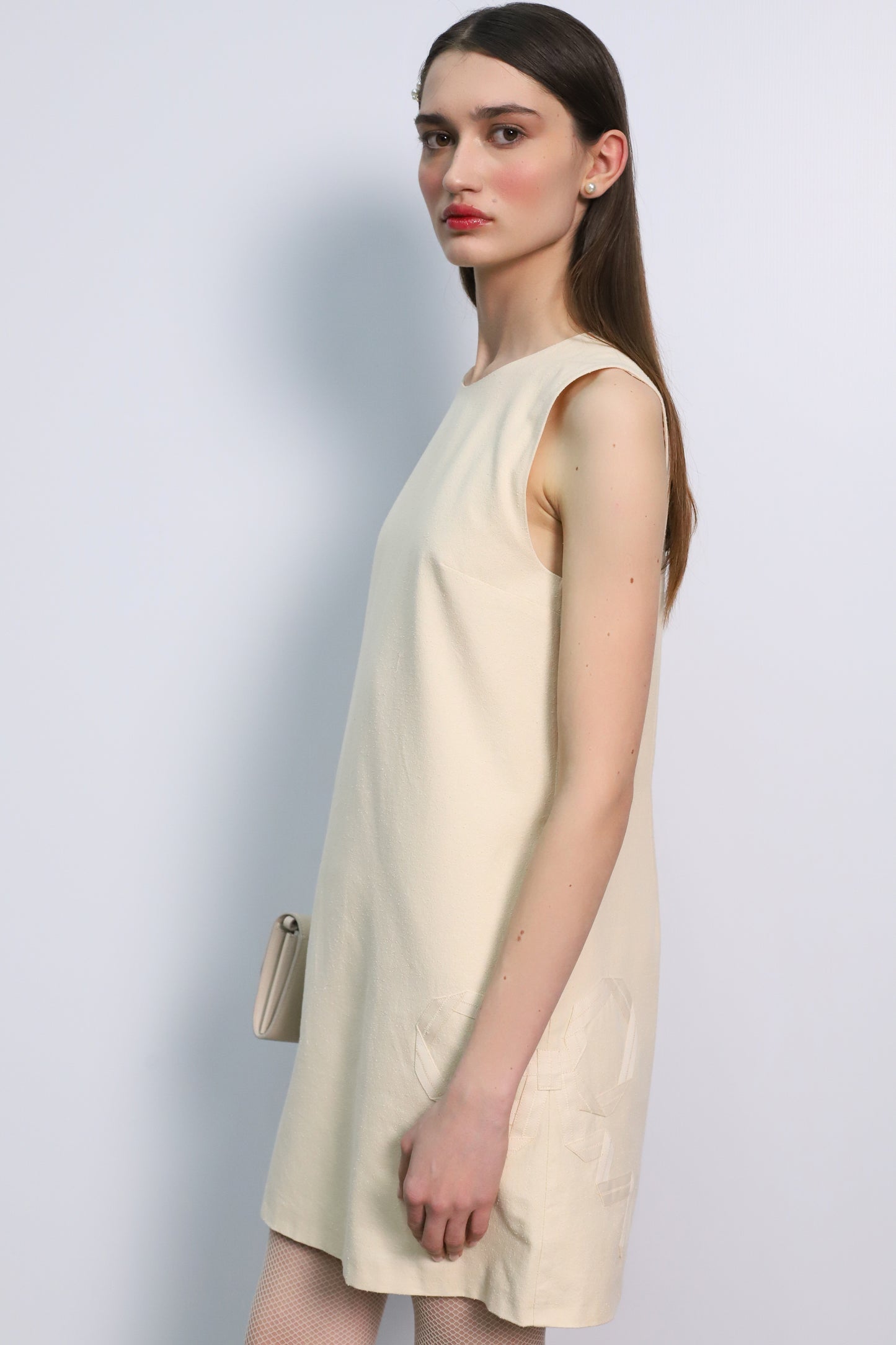 Beige Mini Dress