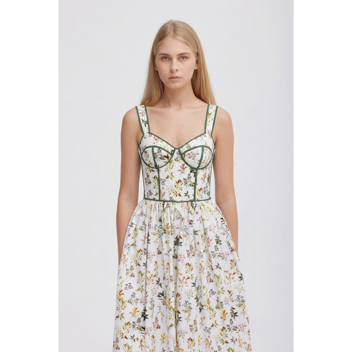 Wildflower Corset Midi Dress