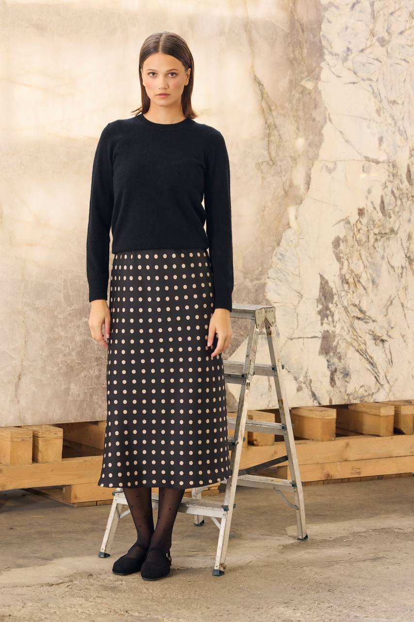 Luna Dots Midi Skirt
