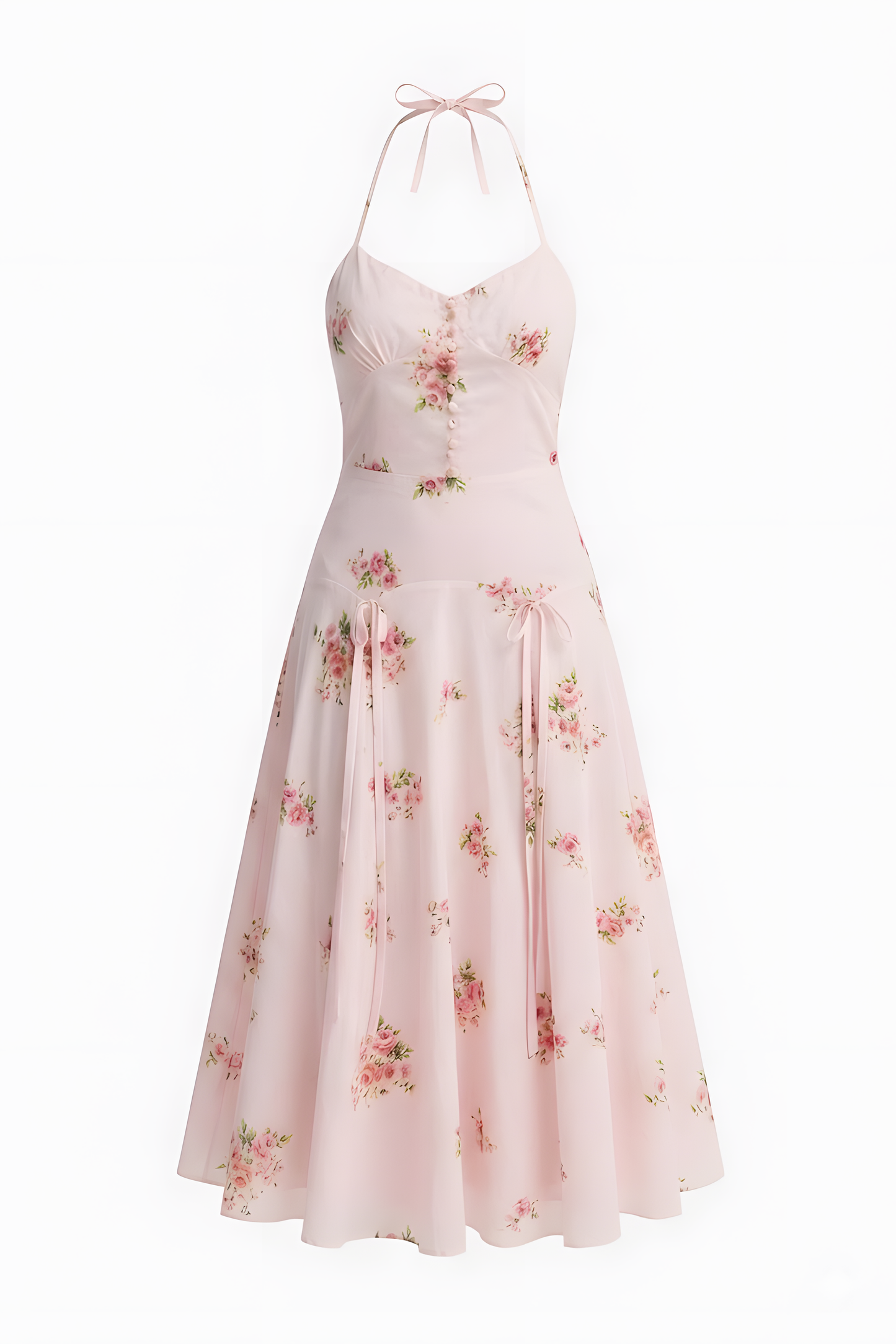 Rosalie Floral Halter Midi Dress