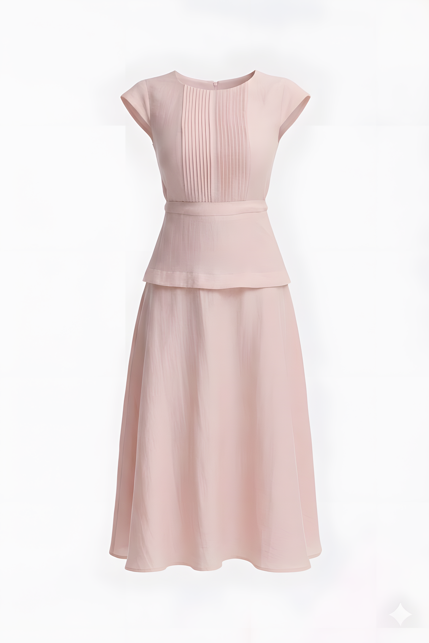 Powder Pink Midi Dress