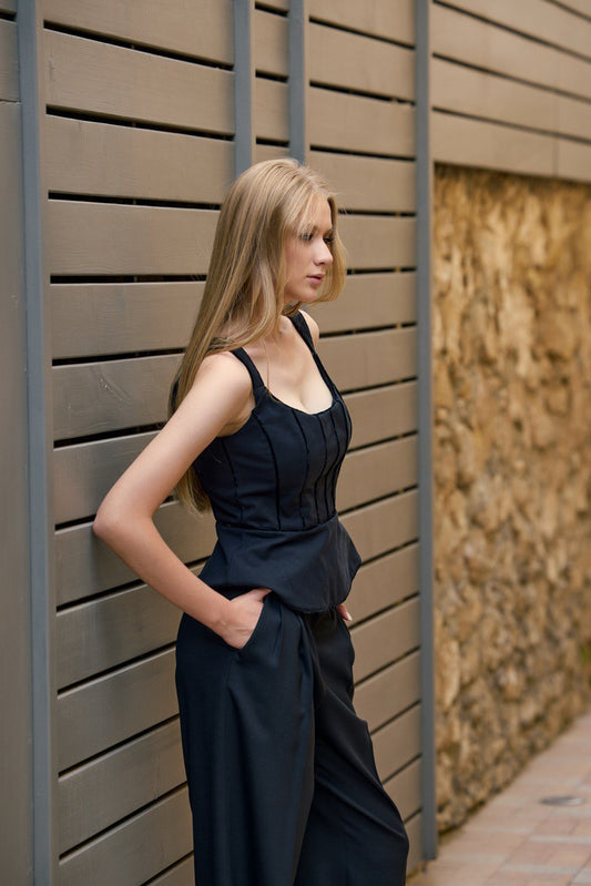 Elegant Cotton-Blend Top