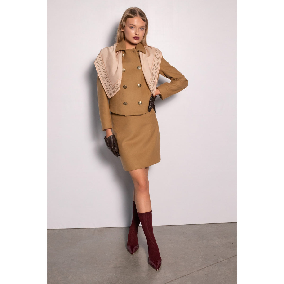 Camille Camel Skirt