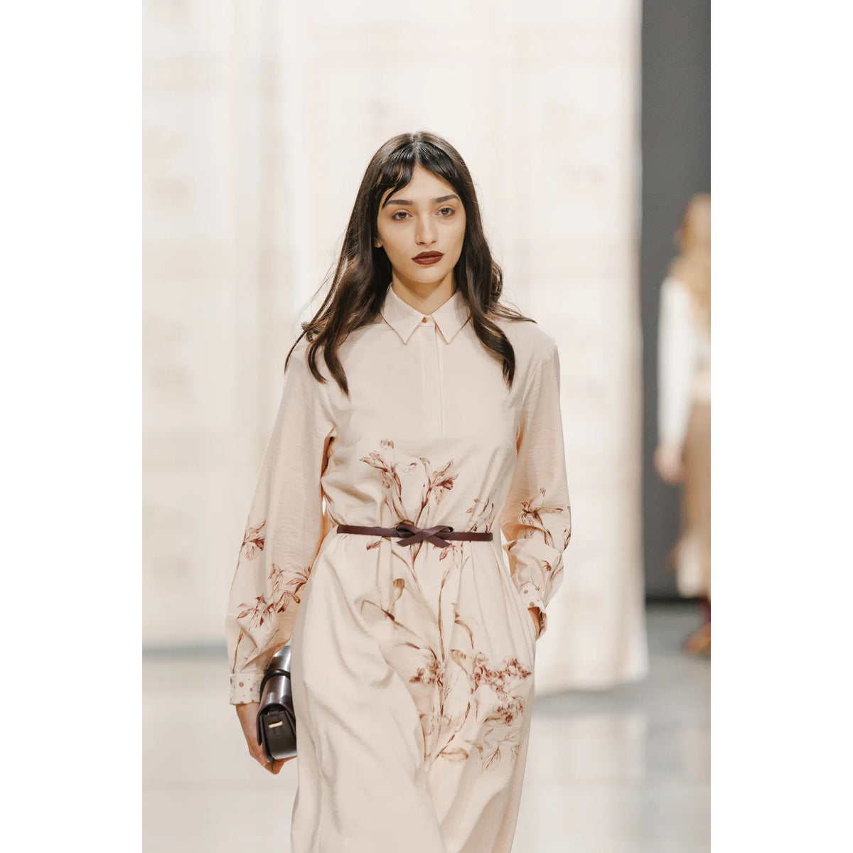 Rosalie Blush Floral Midi Dress