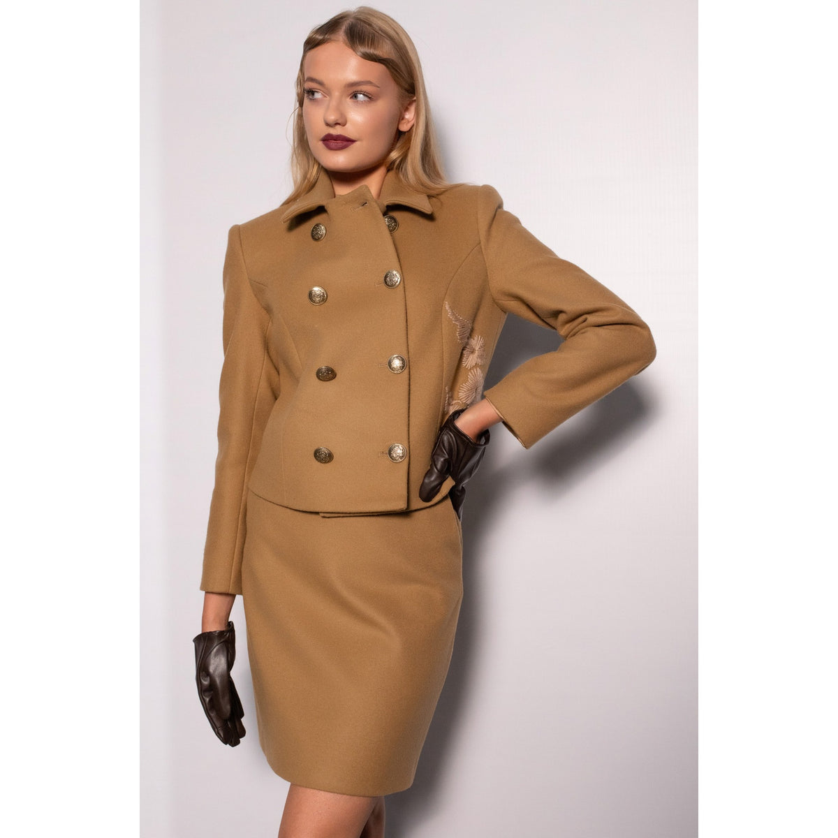 Camille Camel Skirt