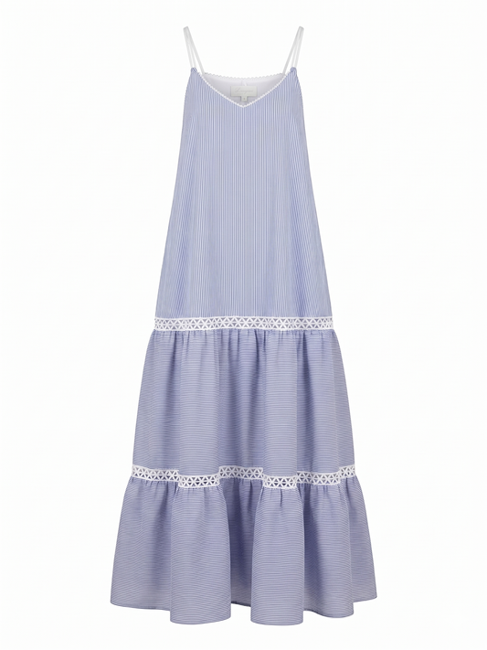 Blue Flare Maxi Dress