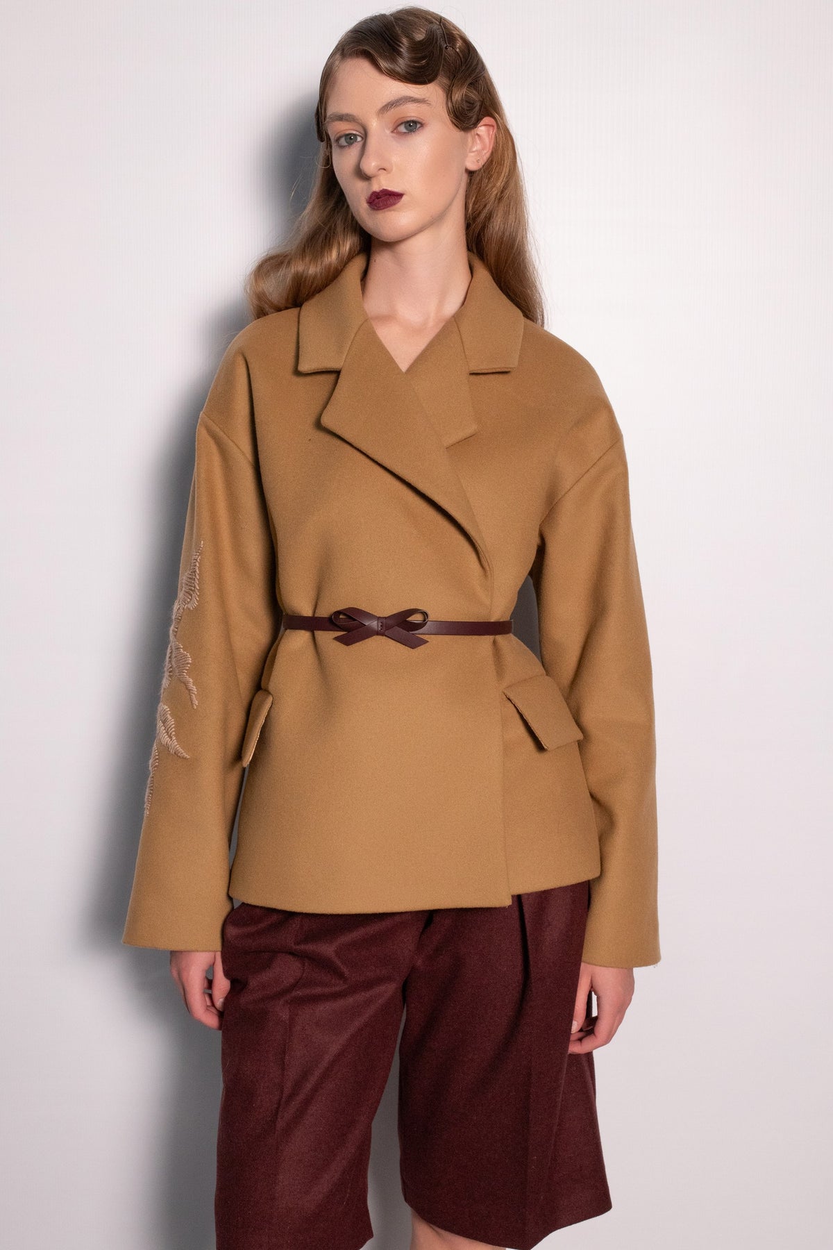 Sienna Camel Belted Jacket