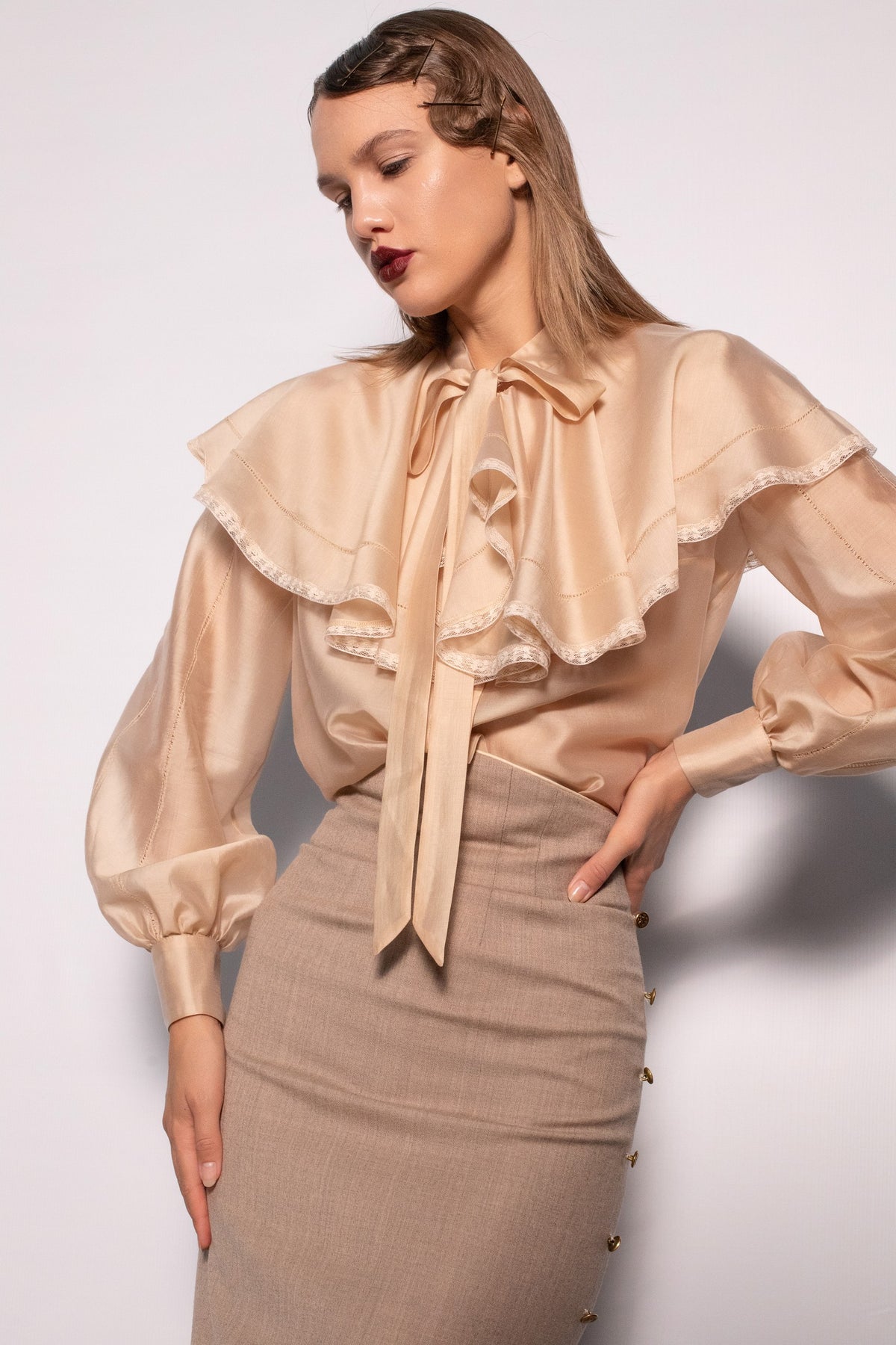 Odette Champagne Blouse