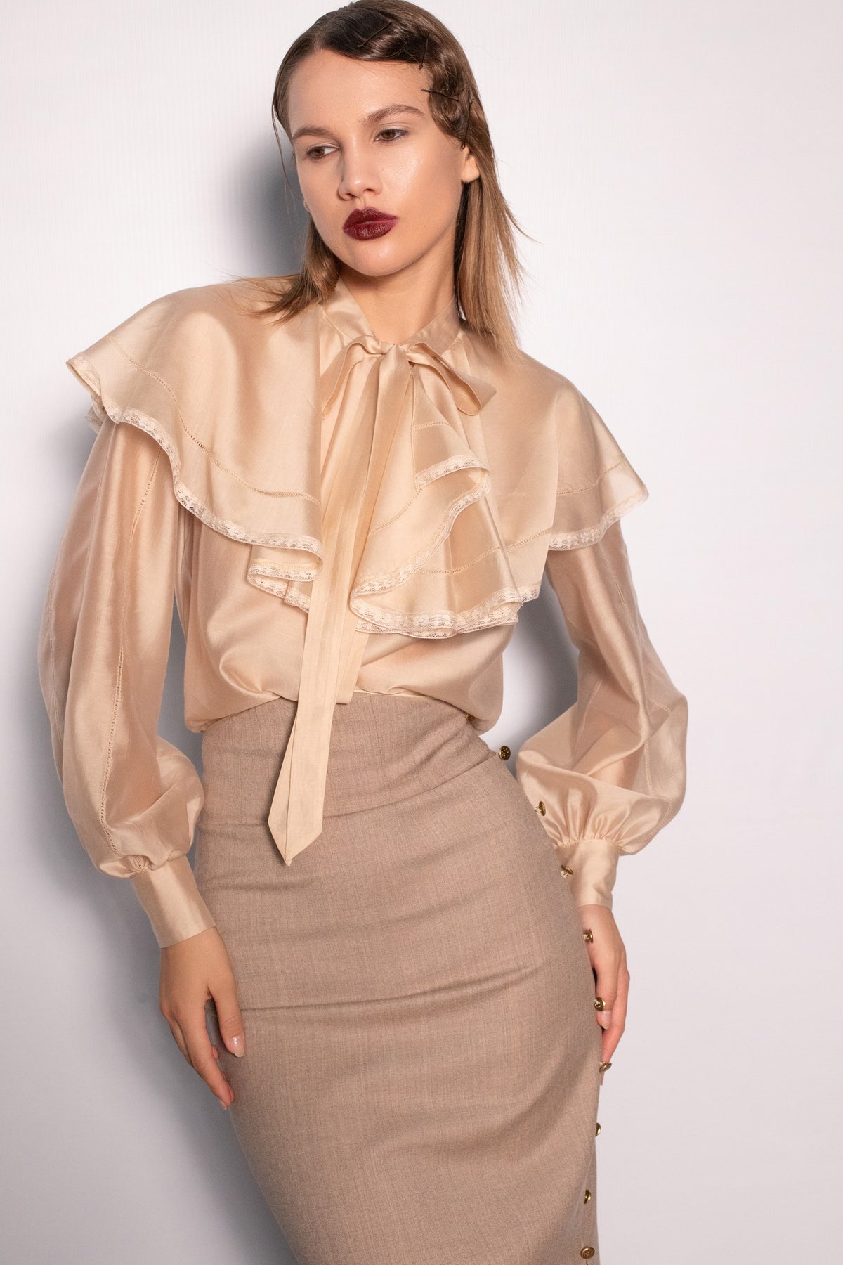 Odette Champagne Blouse