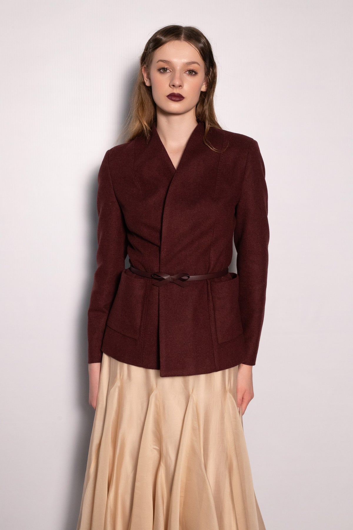 Vivienne Burgundy Jacket