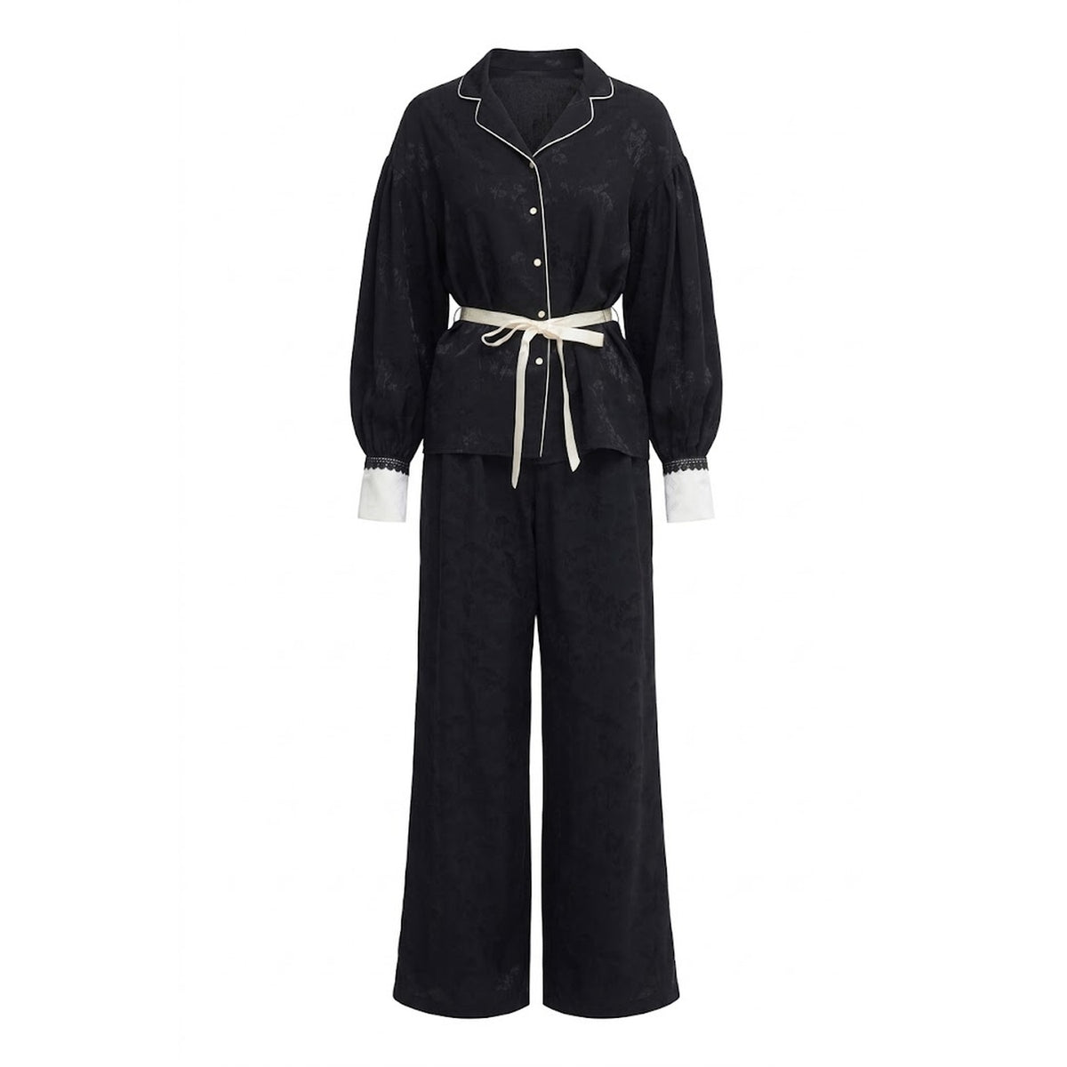 Black Jacquard Costume Set