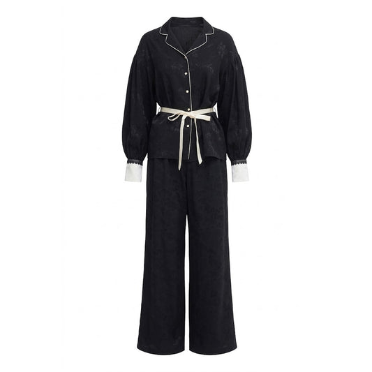 Black Jacquard Costume Set