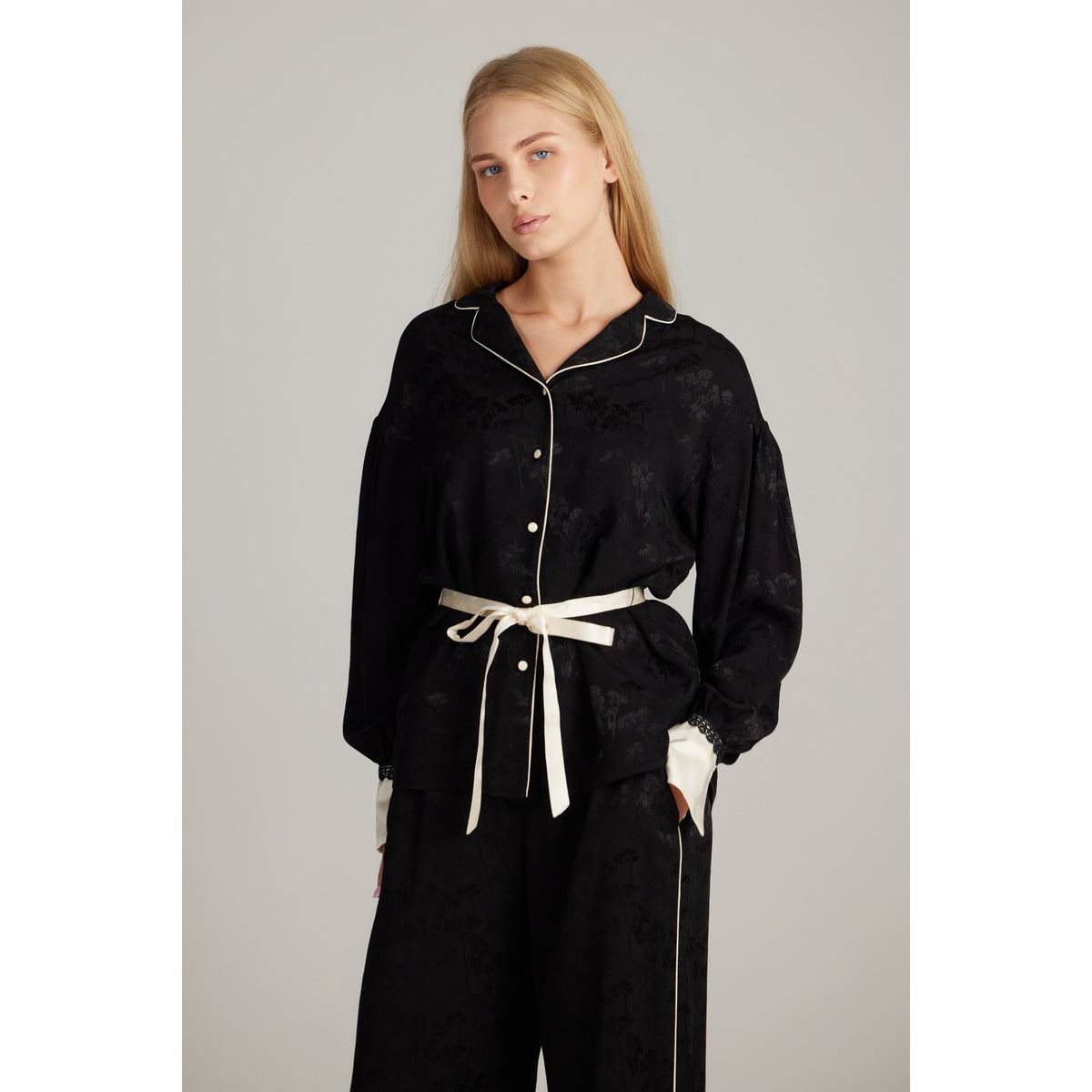 Black Jacquard Costume Set