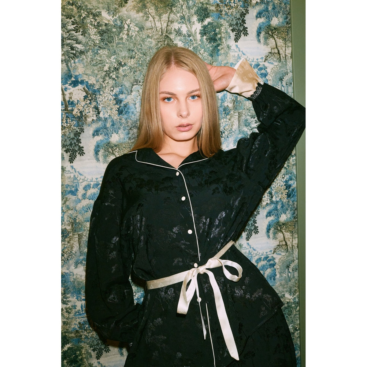 Black Jacquard Costume Set