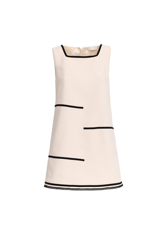 Monochrome Accent Dress