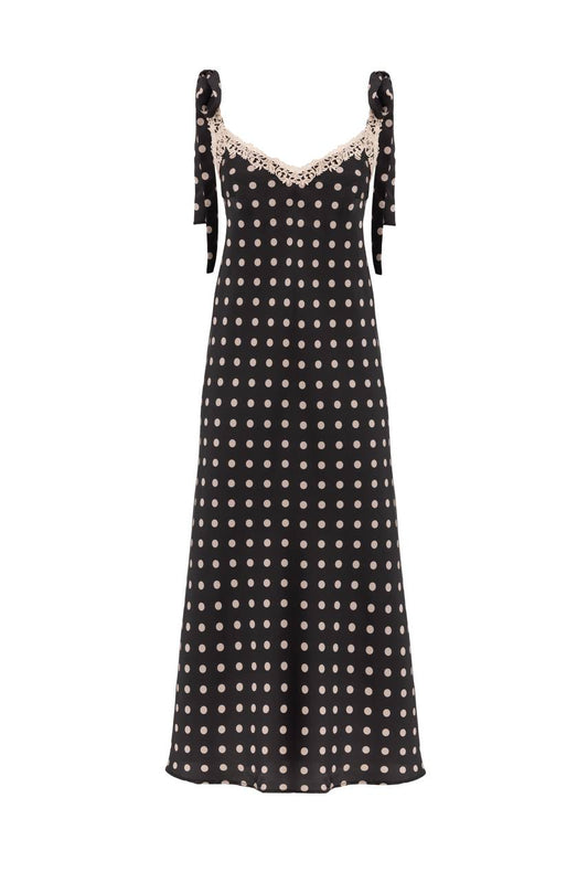 Luna Dots Midi Dress