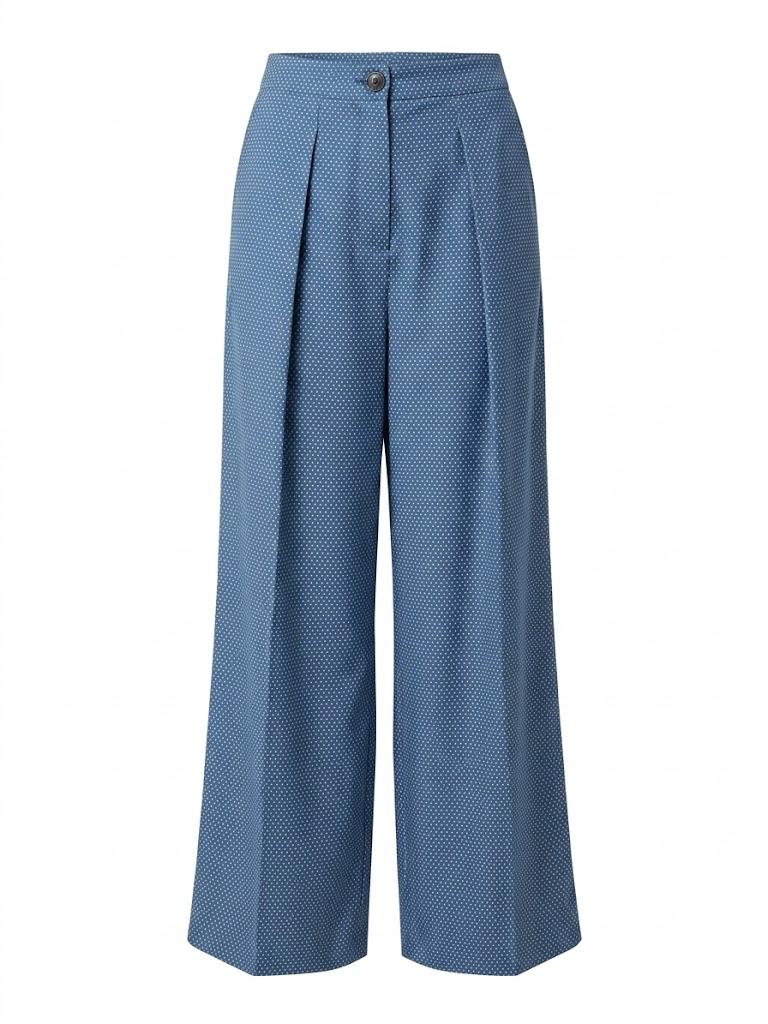 Sapphire Dot Flare Pants