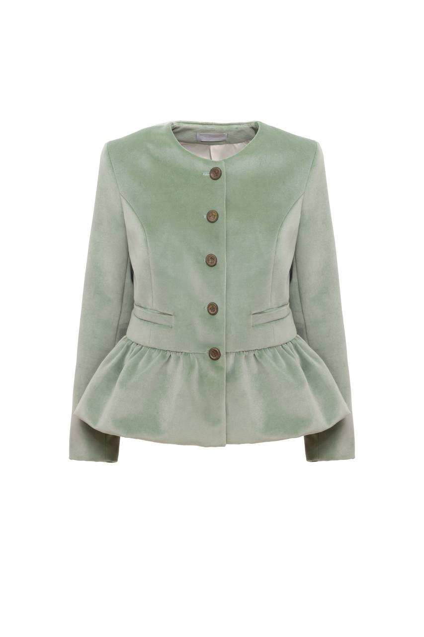 Velvet Peplum Jacket