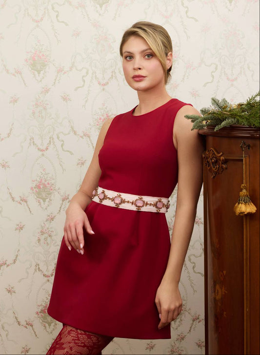 Élise Crimson Dress