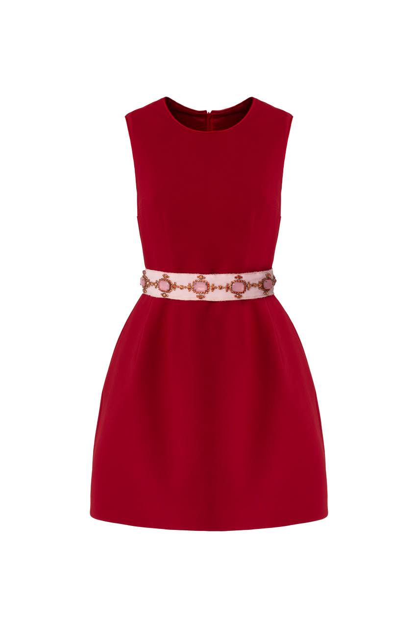 Élise Crimson Dress