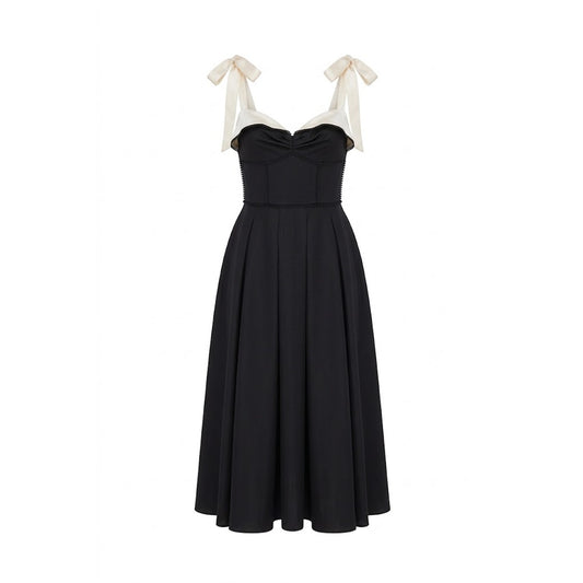 Elodie Black Midi Dress