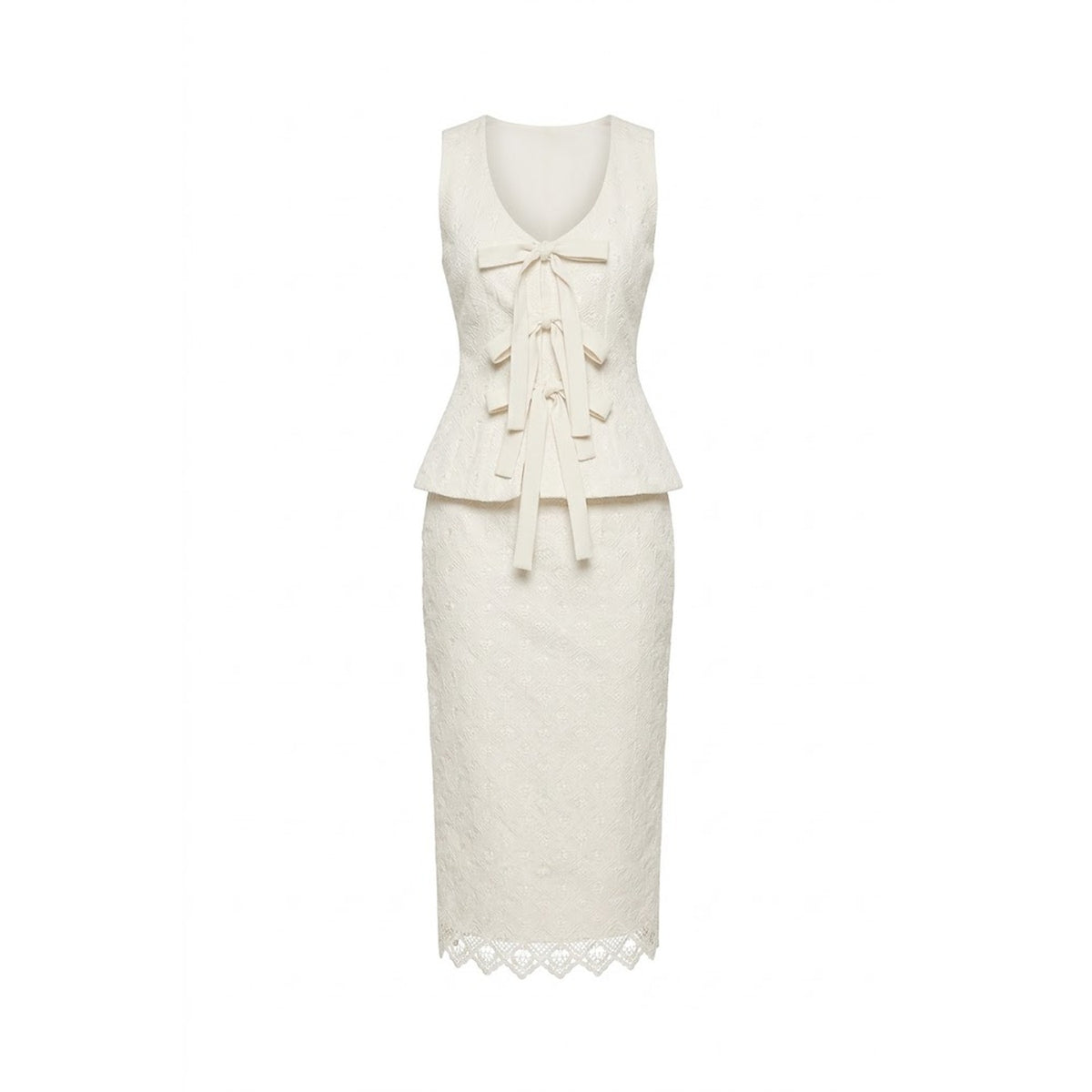 Amélie White Lace Set